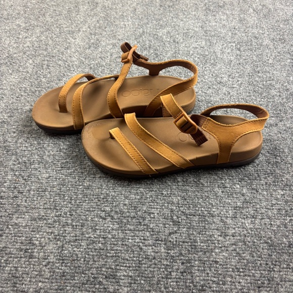 Chaco Shoes - CHACO Women’s Lowdown Strappy Sandal Brown Leather size: 7